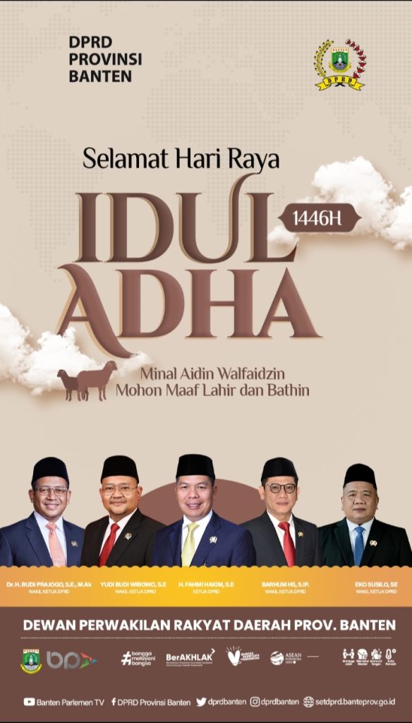 DRPD PROV BANTEN MENGUCAPKAN SELAMAT HARI RAYA IDUL ADHA